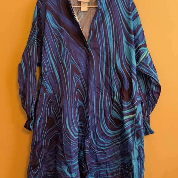 Akris Punto Blue Striped Dress - Picture 3 of 7